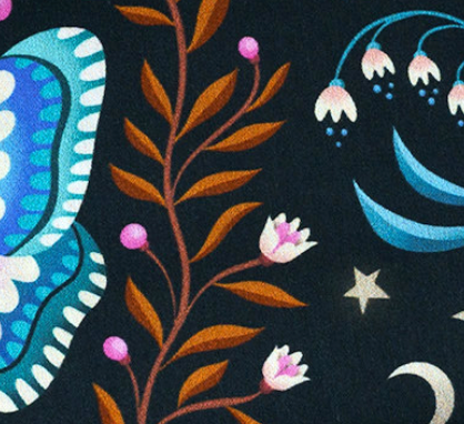 albstoffe-midnight-luna-moth-canvas-bio-canvas-meterware image 3