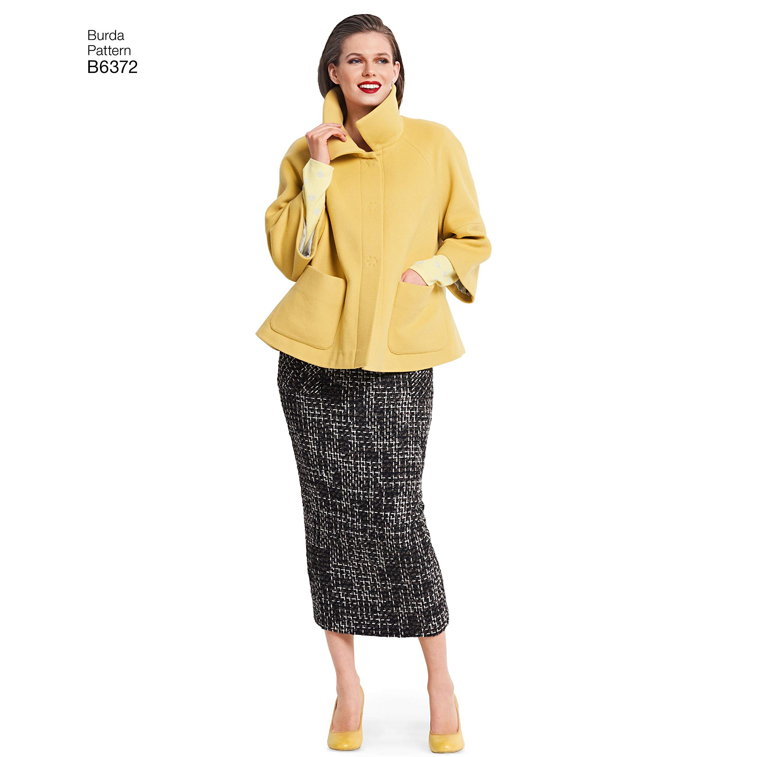 burda-style-6372-schnittmuster-damen-jacke-mantel-a-linie-gr-34-44 image 5
