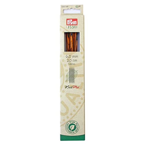 prym-224168-strumpfstricknadeln-cubics-natural-20-cm-6-00-mm-holz-eckig image 3
