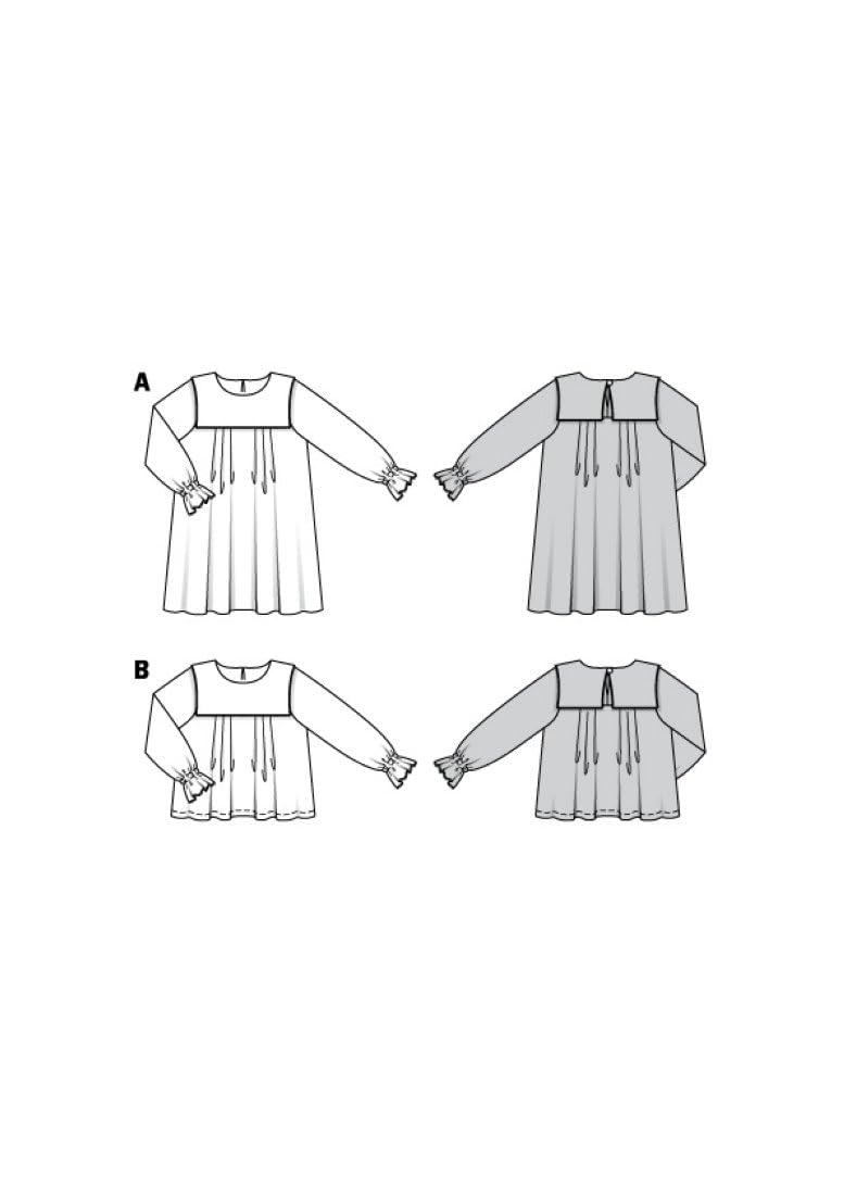burda-style-b9274-schnittmuster-kleid-und-oberteil-kinder-gr-110-140 image 5