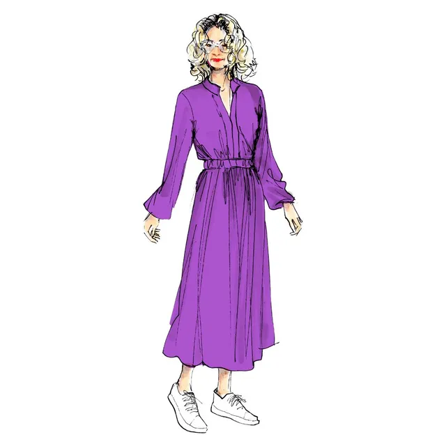 schnittmuster-berlin-jerseykleid-elba-v-ausschnitt-damen image 1