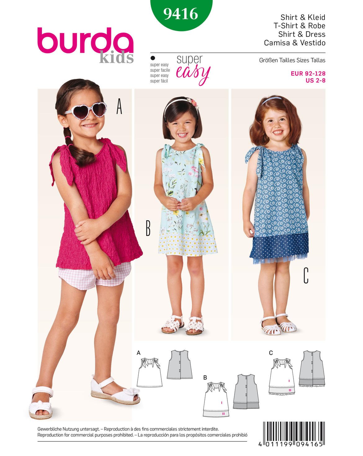 burda-style-9416-shirt-kleid-kids-papierschnittmuster-gr-92-128 image 1