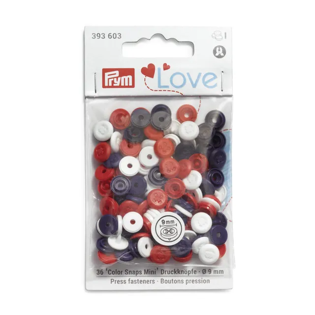 prym-love-color-snaps-mini-druckkn-pfe-wei-rot-marine image 1