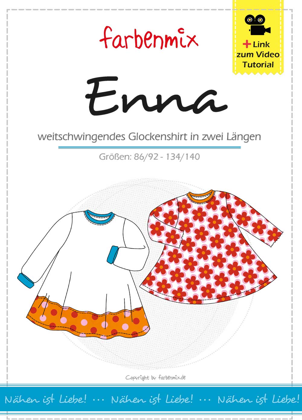 farbenmix-enna-glocken-shirt-prinzessinenshirt-schnittmuster-ebook-gr-86-134-140 image 1