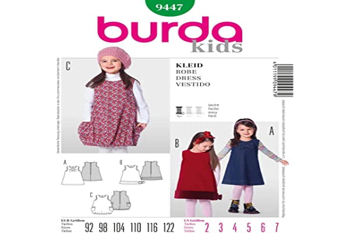burda-kids-tr-gerkleid-mit-gro-en-schleifen-gr-92-122 image 1