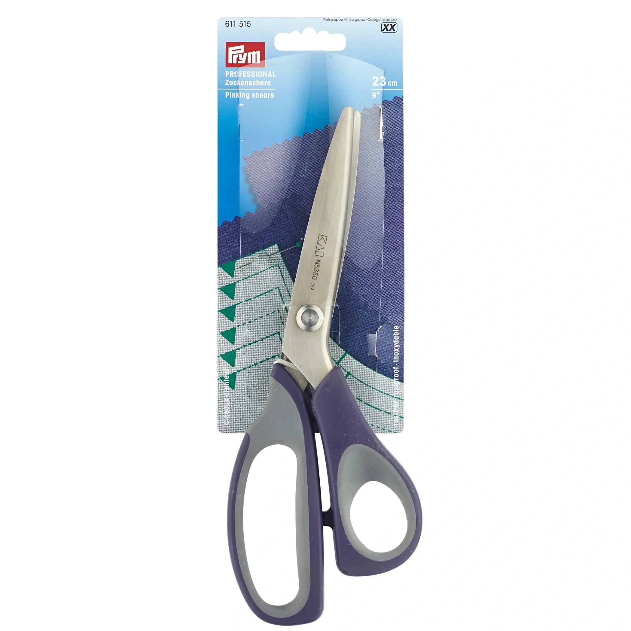 prym-611515-professional-zackenschere-23-cm-edelstahl-softgriff-lila image 1