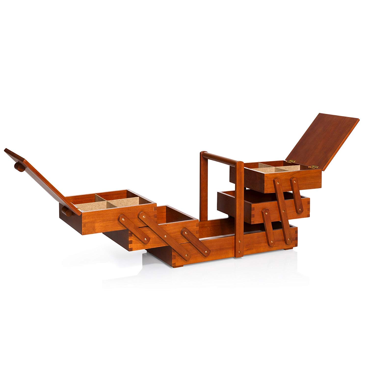 prym-612551-n-hkasten-l-aus-dunklem-holz-n-hbox-mit-ziehharmonika-system-45-x-28 image 2
