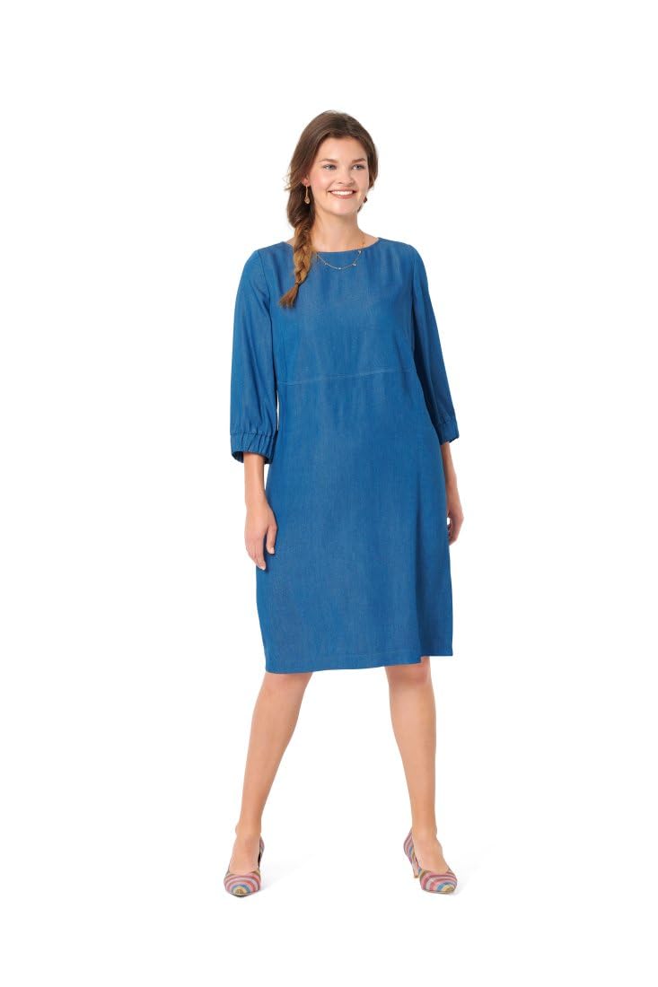 burda-style-b6058-schnittmuster-kleid-mit-rundhals-gr-44-54 image 7