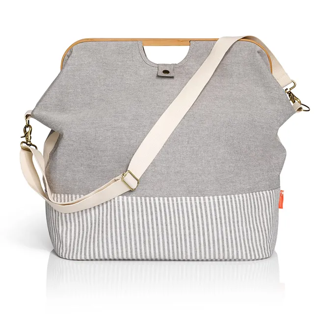 prym-speichern-reisetasche-leinwand-und-bambus-grau-n-hmaschinentasche-f-r-n-hma image 1