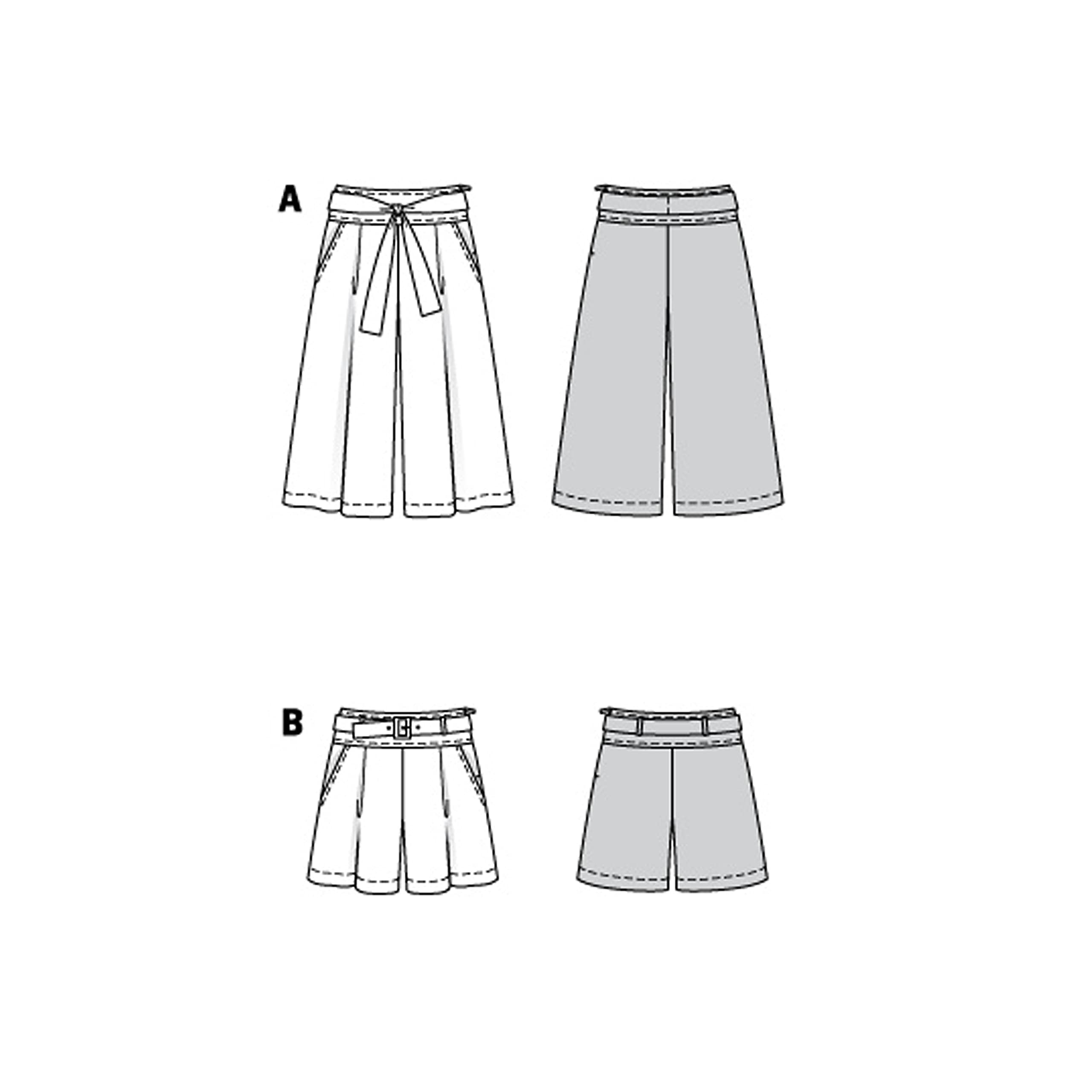 burda-style-b6138-schnittmuster-damen-culottes-oder-shorts image 6