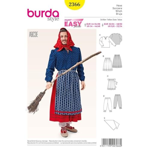 burda-style-schnittmuster-2366-herren-hexen-kost-m-gr-44-56-partnermodell image 8