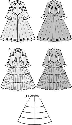 burda-style-2768-schnittmuster-biedermeier-kleid-fasching-karneval-damen-36-52 image 5