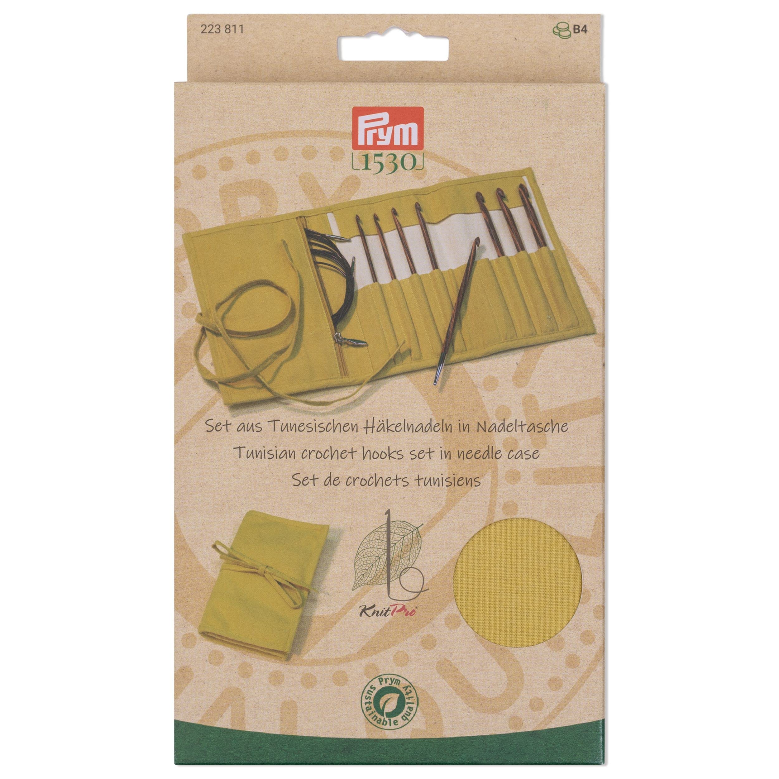 prym-223811-tunesische-h-kelnadeln-set-natural-senf-3-5-8-mm image 1