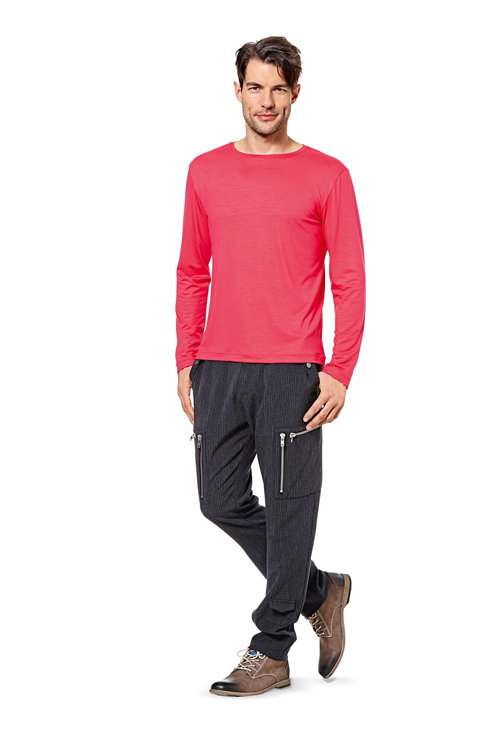 burda-style-6602-unisex-t-shirt-und-longsleeve-schnittmuster-gr-32-46-44-56 image 3