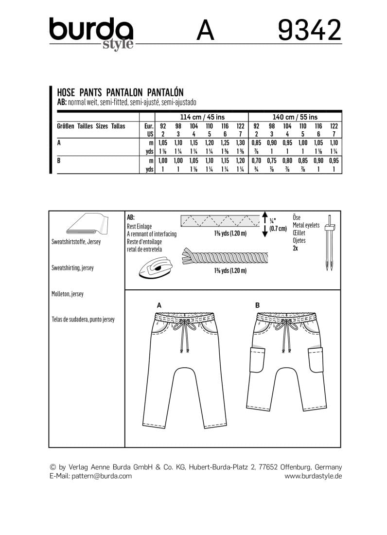burda-kids-9342-schnittmuster-kinder-hose-gr-92-122-level-1 image 5