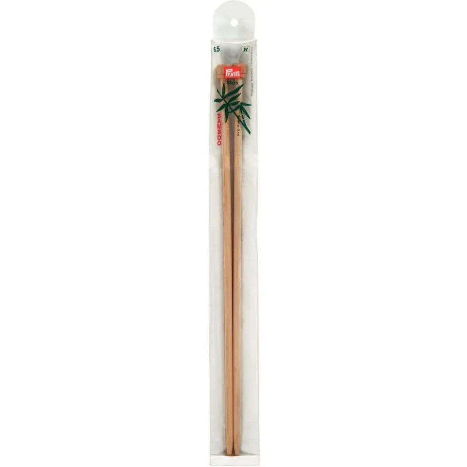 prym-221120-jackenstricknadeln-bambus-33-cm-6-5-mm-natur image 1