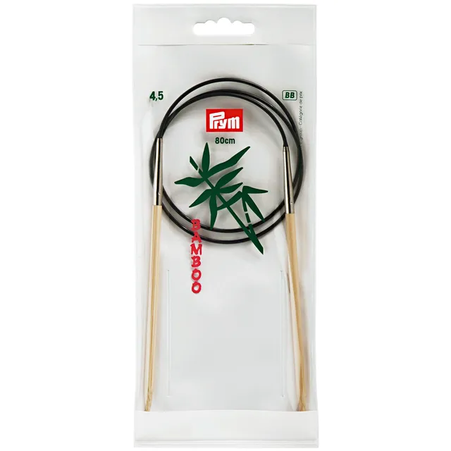 prym-rundstricknadeln-80-cm-4-50-mm-bambus-stricknadeln image 1