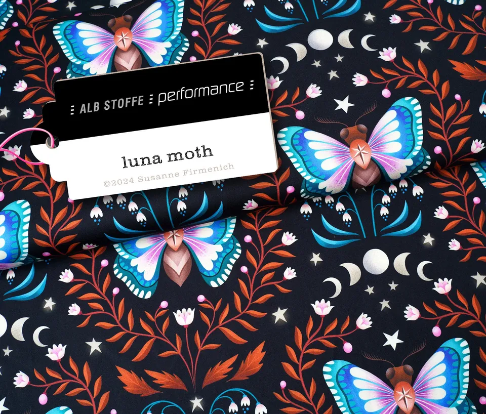 albstoffe-performance-luna-moth-black-activewear-stoff-meterware image 1