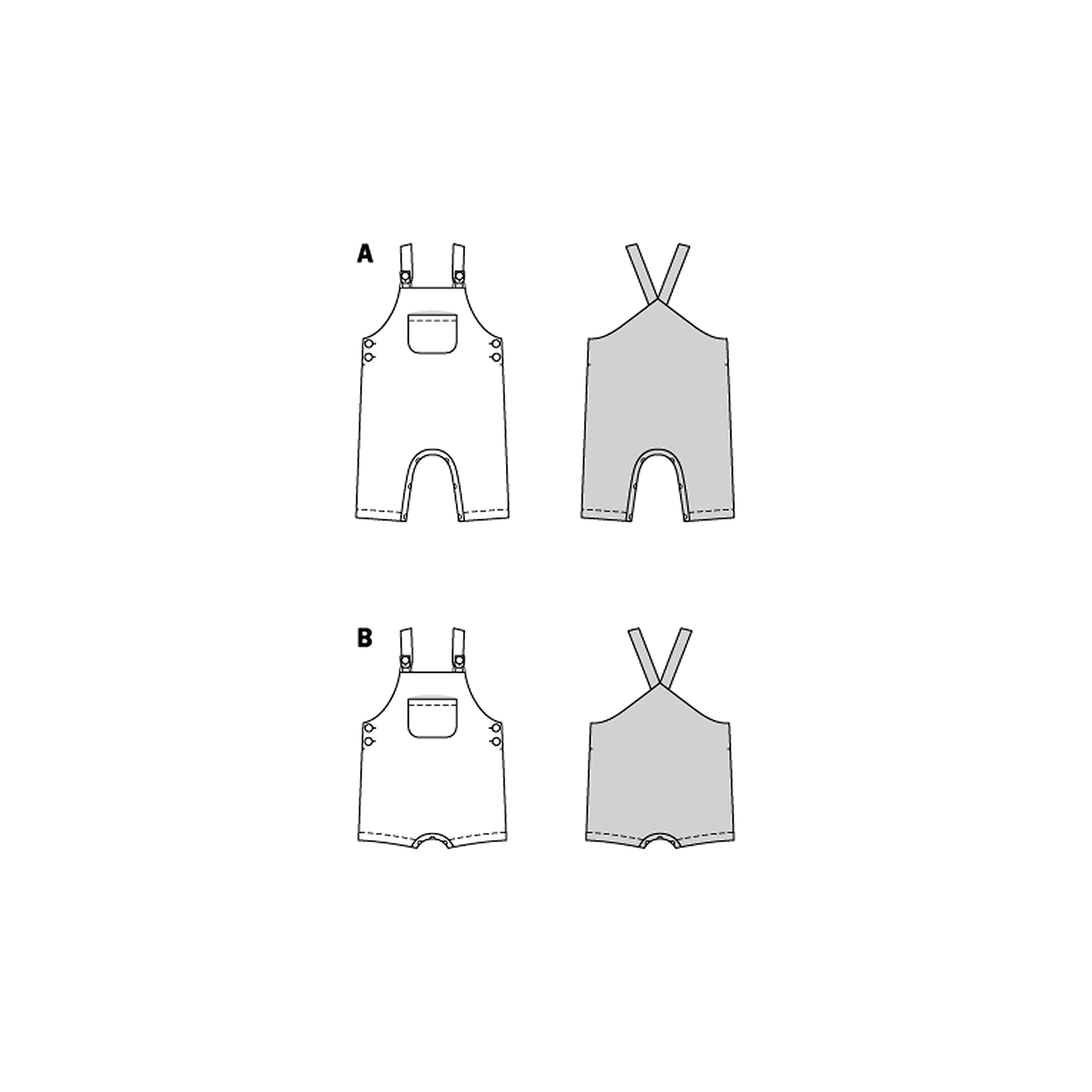 burda-style-9295-schnittmuster-baby-latzoverall-gr-e-56-98-1-monat-bis-3-jahre image 2