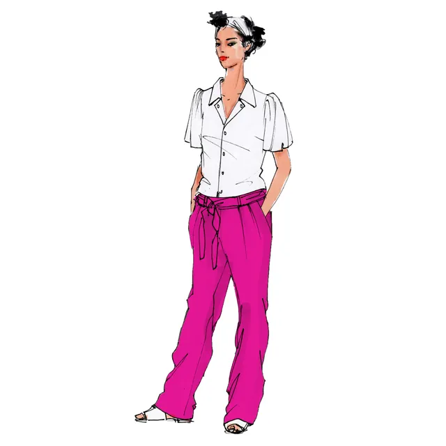 schnittmuster-berlin-bundfaltenhose-kira-ebook-damen image 1