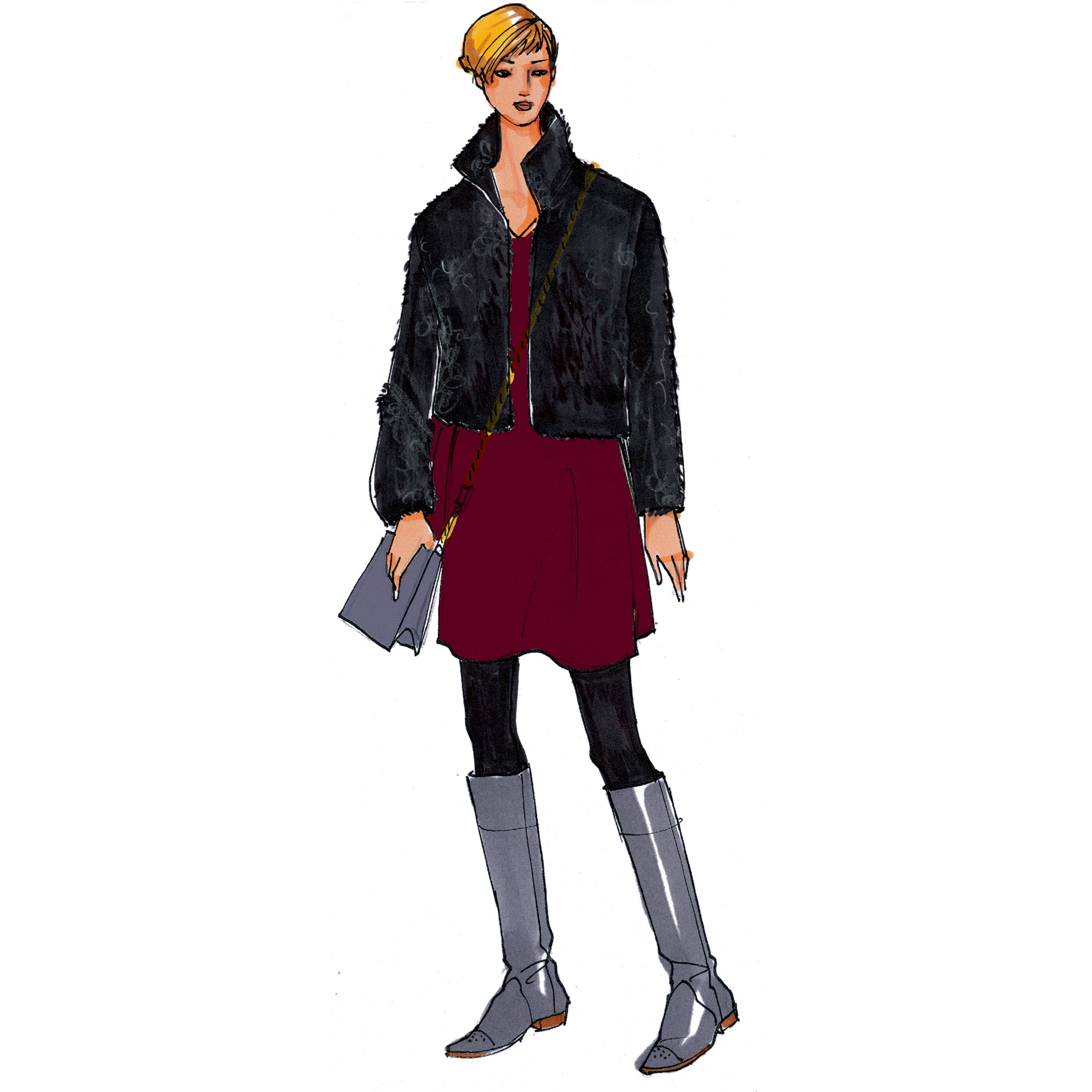 schnittmuster-berlin-premium-jacke-nadja-e-book-damen-stehkragen image 1