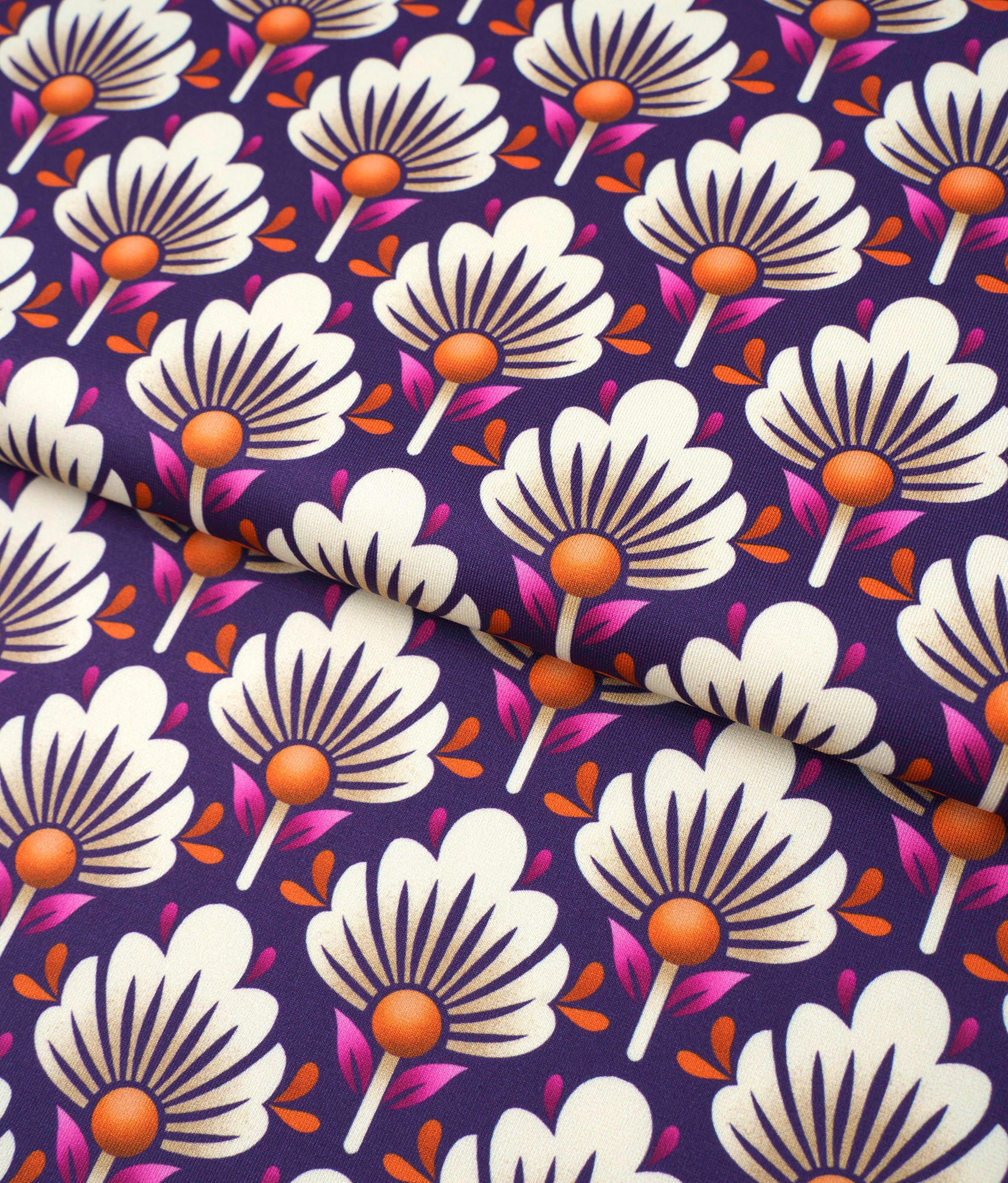 albstoffe-performance-blomster-purple-activewear-stoff-meterware image 3