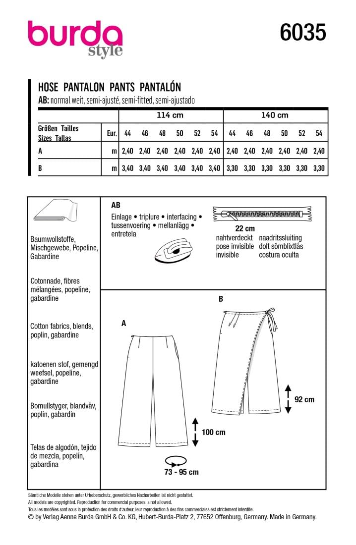 burda-style-6035-damen-hose-marlene-wickeloptik-papierschnittmuster-gr-44-54 image 7