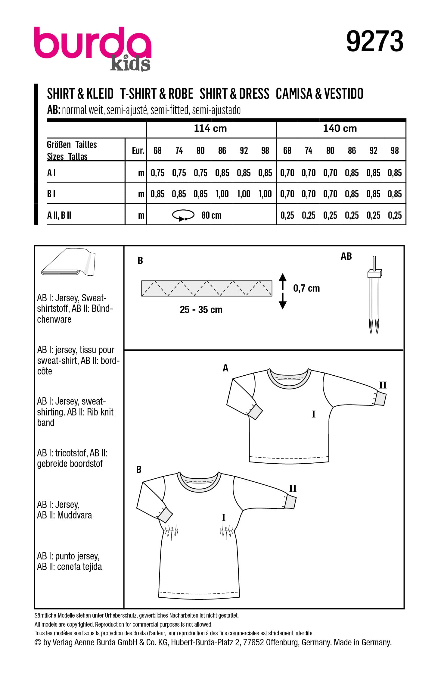 burda-style-9273-schnittmuster-shirt-und-kleid-kids-gr-68-98-papierschnittmuster image 2