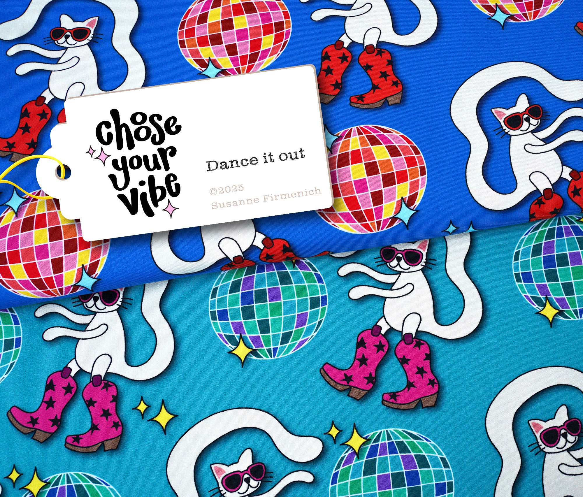 albstoffe-choose-your-vibe-dance-it-out-canvas-bio-baumwolle image 1