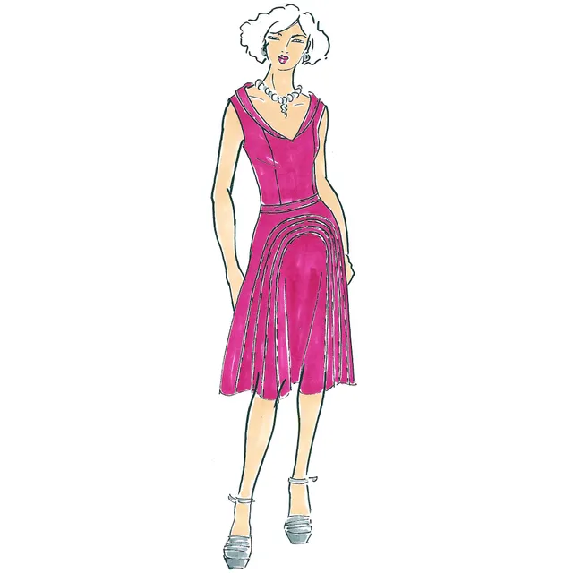 schnittmuster-berlin-glockenkleid-esme-festkleid-schnittmuster-mit-schalkragen-f image 1