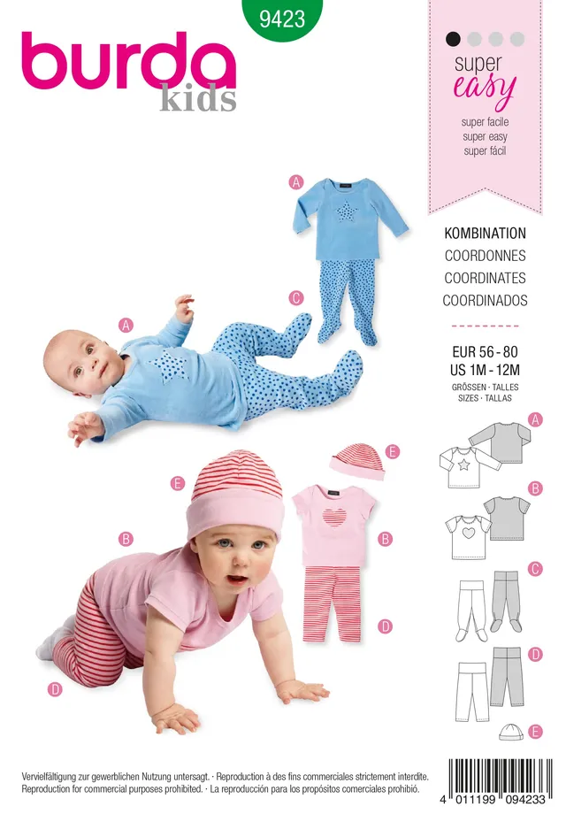burda-style-9423-schnittmuster-nachtw-sche-kids-gr-98-104 image 1