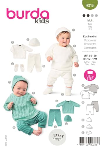 burda-kids-9315-schnittmuster-baby-kinder-set-shirt-hose-gr-56-80 image 4