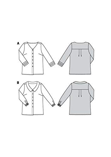 burda-style-6198-schnittmuster-bluse-damen-gr-44-54-level-3-mittel image 3
