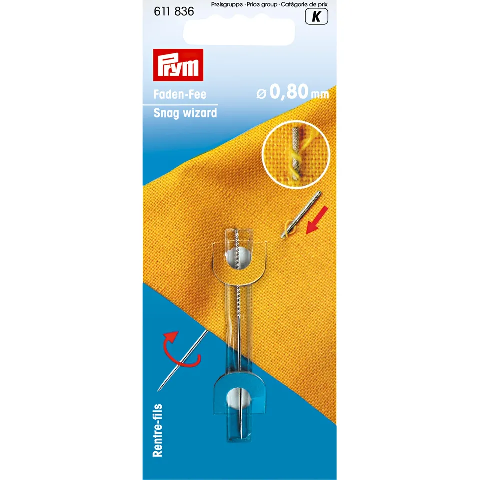 prym-611836-faden-fee-ziehfaden-nadel-0-80-mm-stahl image 1