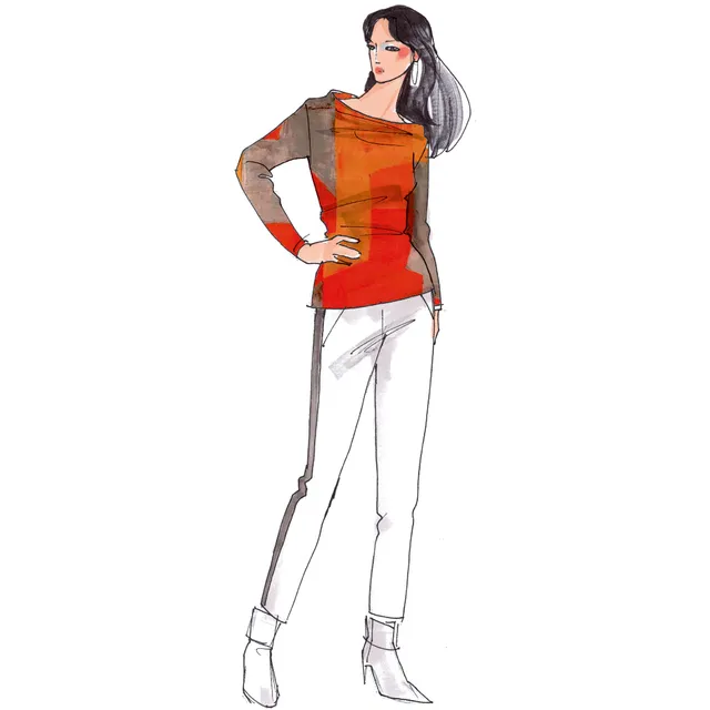 schnittmuster-berlin-pullover-pony-h-tchen-damenpulli-mit-wasserfall-ausschnitt image 1