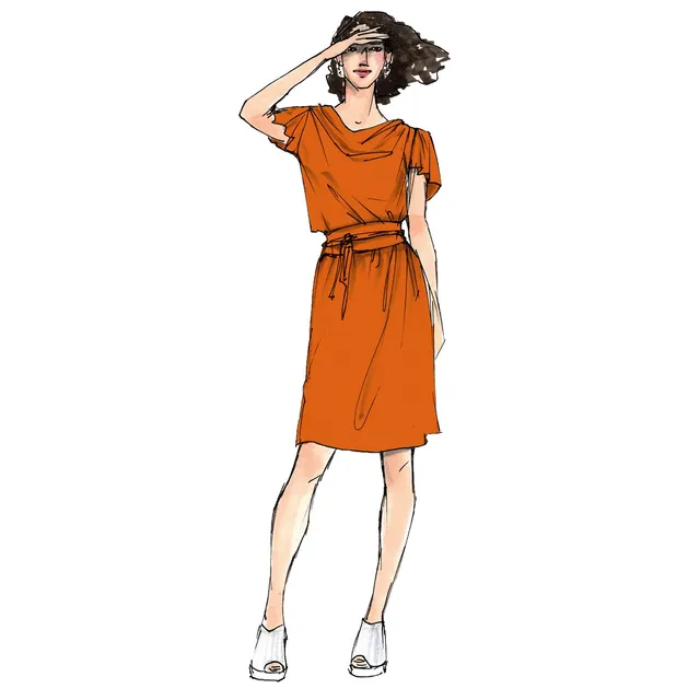 schnittmuster-berlin-jerseykleid-esfahan-wasserfall-sommerkleid image 1
