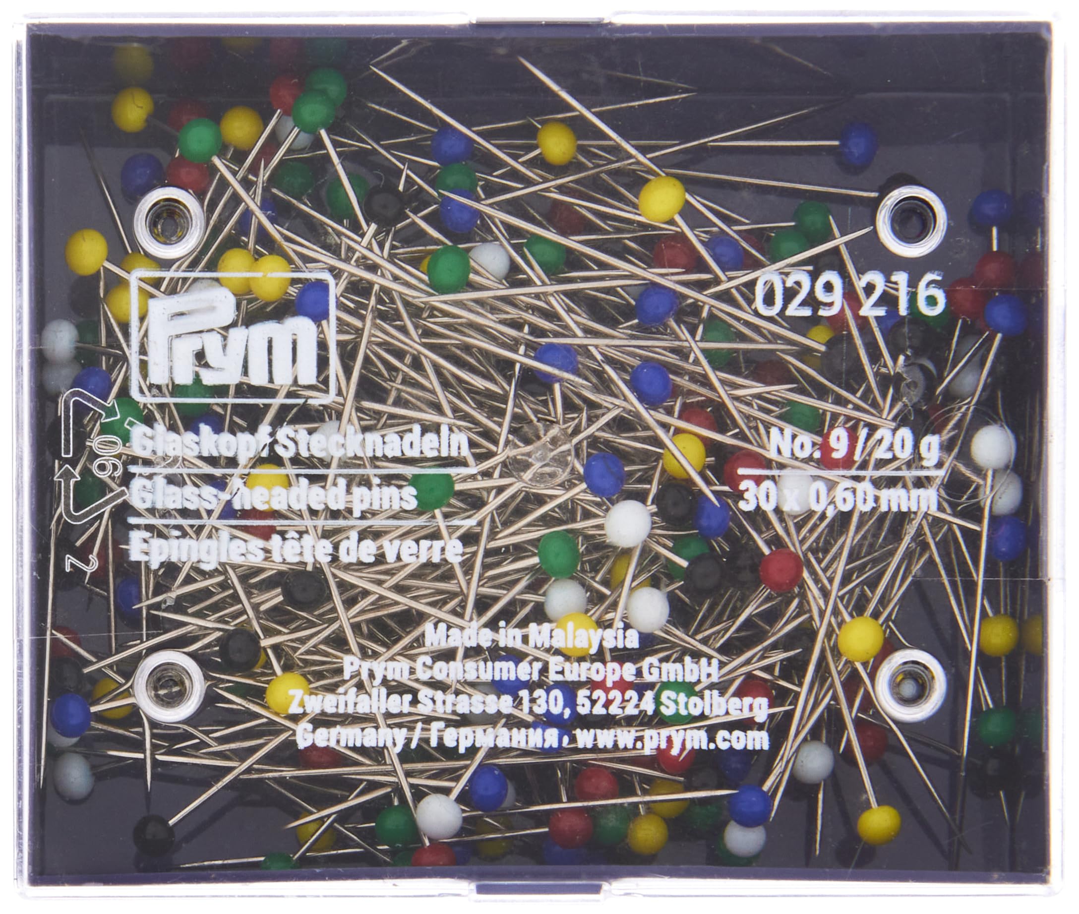 prym-028625-perlkopf-stecknadeln-0-58-x-40-mm-bunt-sortiert-karte-mit-dose image 7