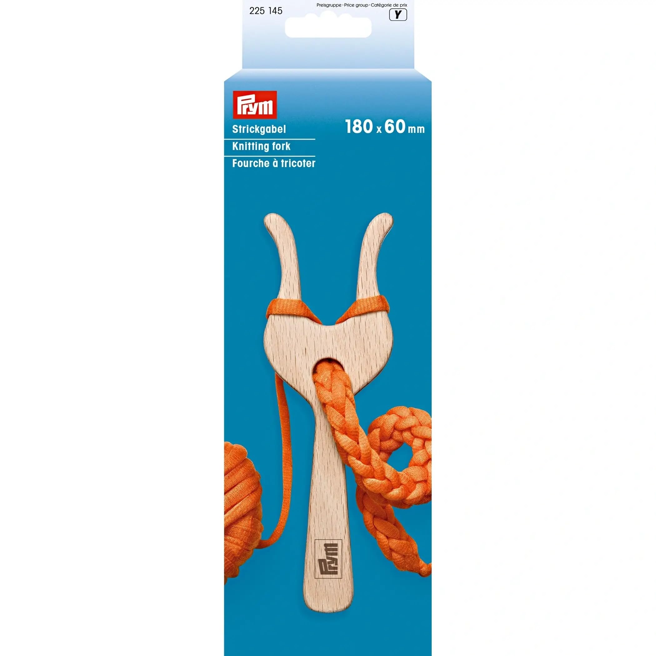 prym-225145-strickgabel-lucet-holz-18-x-6-cm-natur-kordelstricker image 2