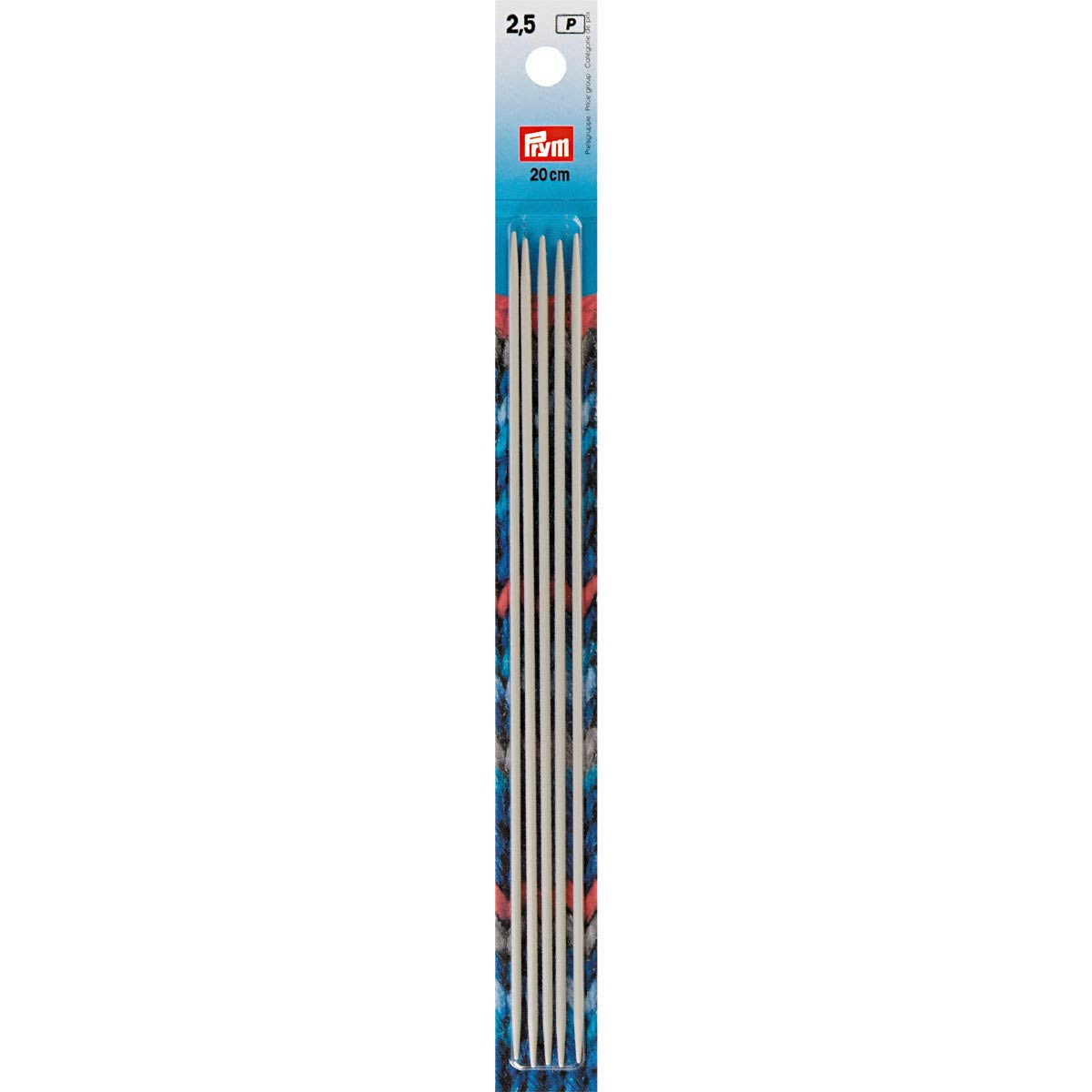 prym-strumpfstricknadeln-alu-20-cm-2-50-mm-grau-art-191488 image 1