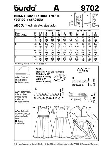 burda-kids-schnittmuster-9702-m-dchen-set-kleid-jacke-sch-rze-gr-86-110 image 3