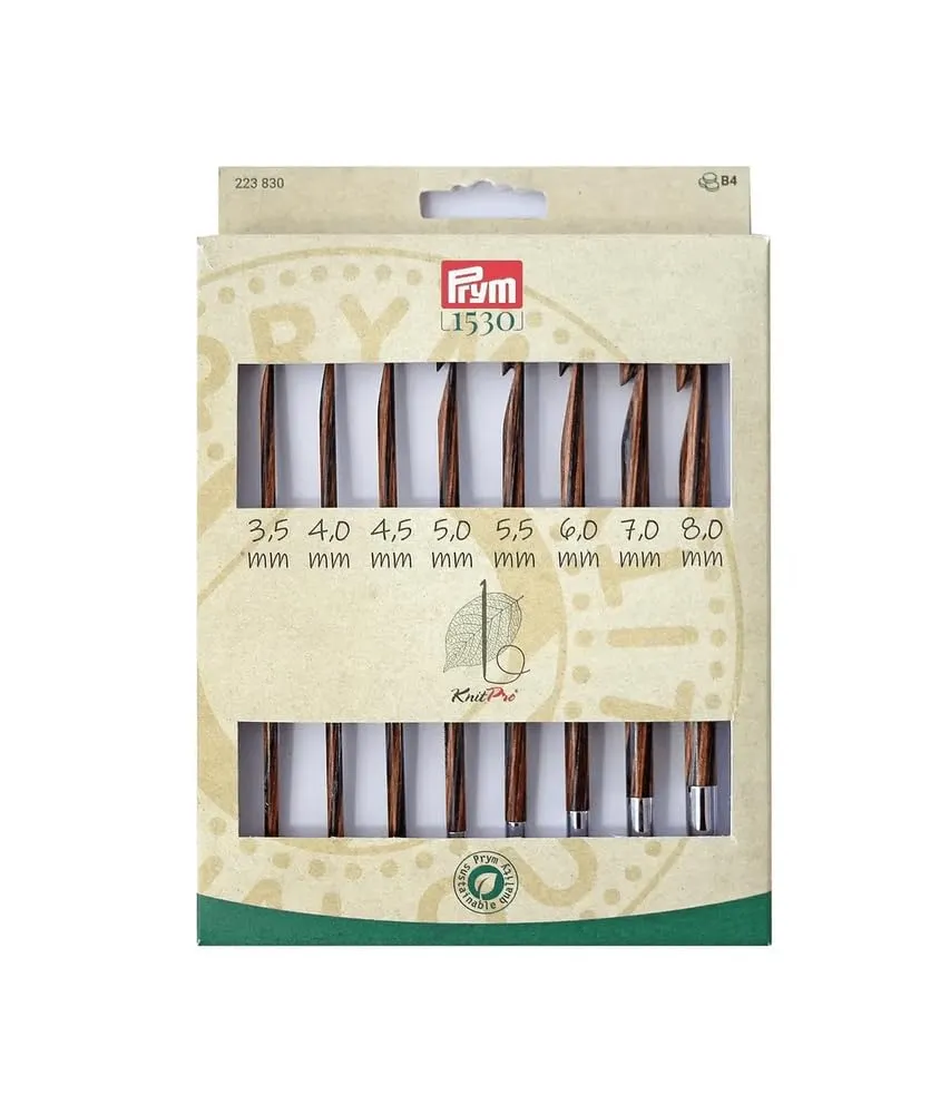 prym-tunesien-h-kelnadel-set-holz-8-teilig-3-5-8-0-mm-mit-4-seilen image 1