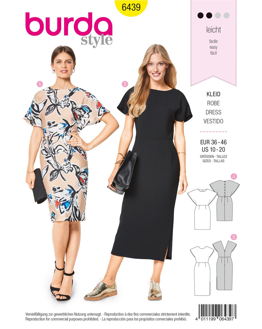 burda-style-schnittmuster-6439-kleid-damen-gr-36-46 image 1
