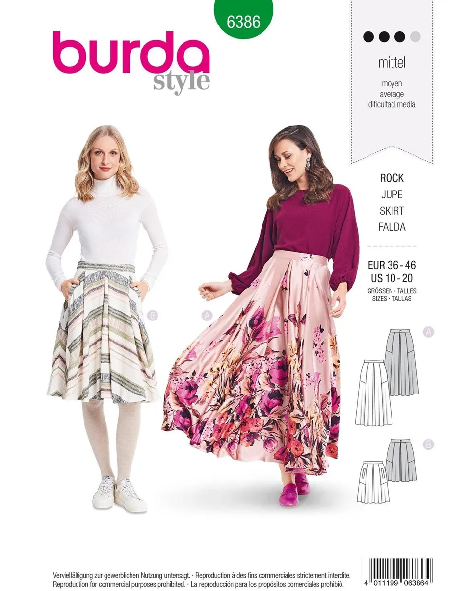 burda-style-6386-rock-schnittmuster-gr-38-48 image 1