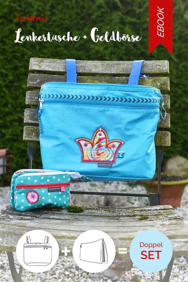 farbenmix-lenkertasche-und-geldb-rse-kreativ-ebook-doppelset image 1