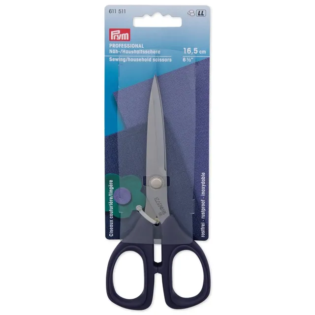 prym-professional-n-h-haushaltsschere-16-5-cm-6-1-2-edelstahl-blau image 1