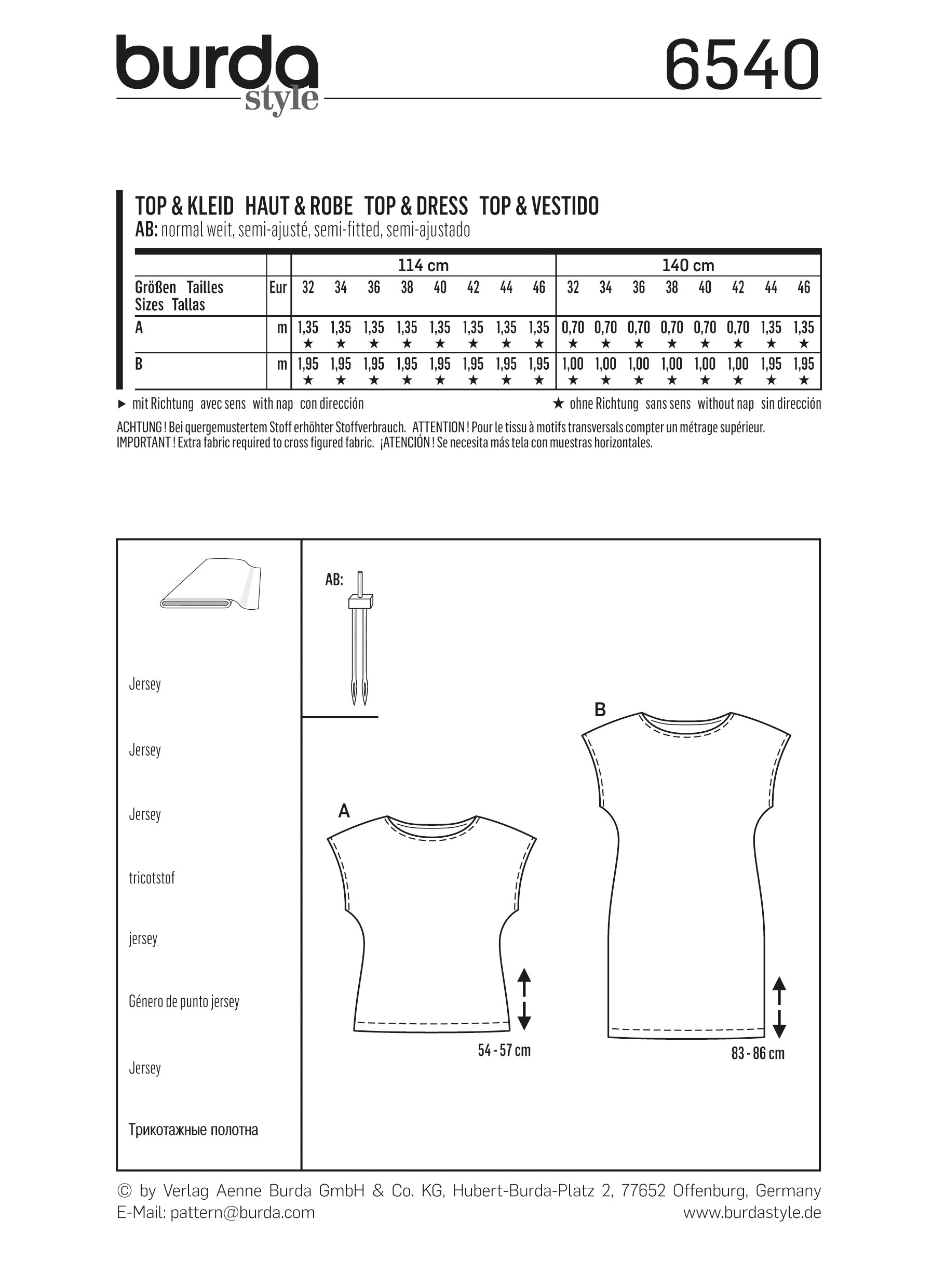 burda-style-top-und-kleid-schnittmuster-damen-gr-34-46-level-1 image 4