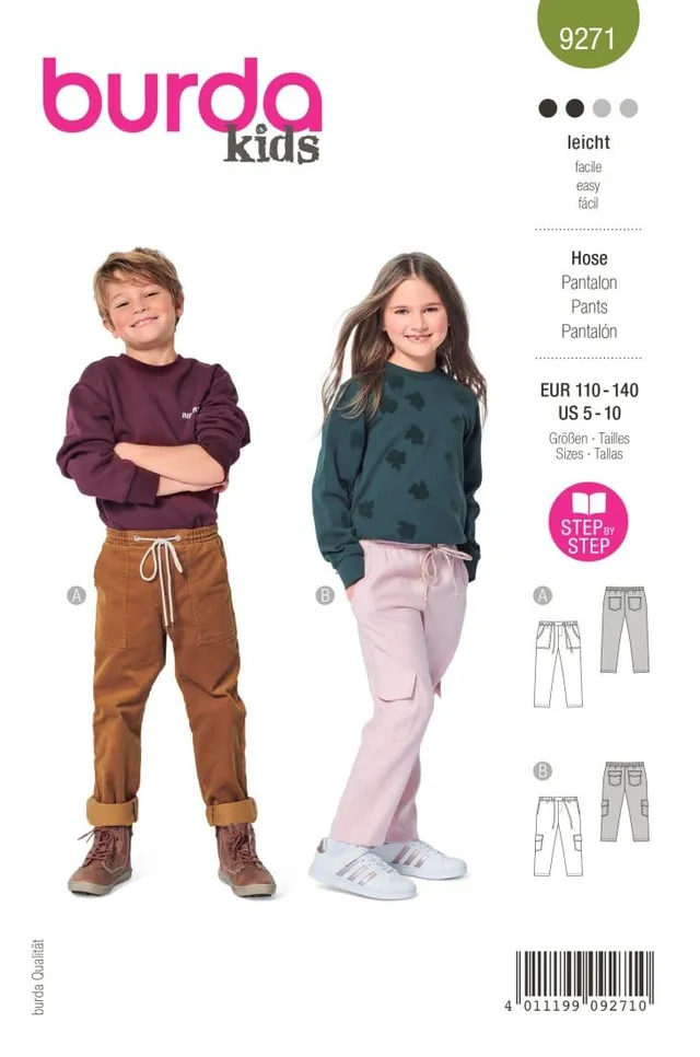 burda-style-schnittmuster-b9271-kinder-schlupfhose-gr-110-140 image 1