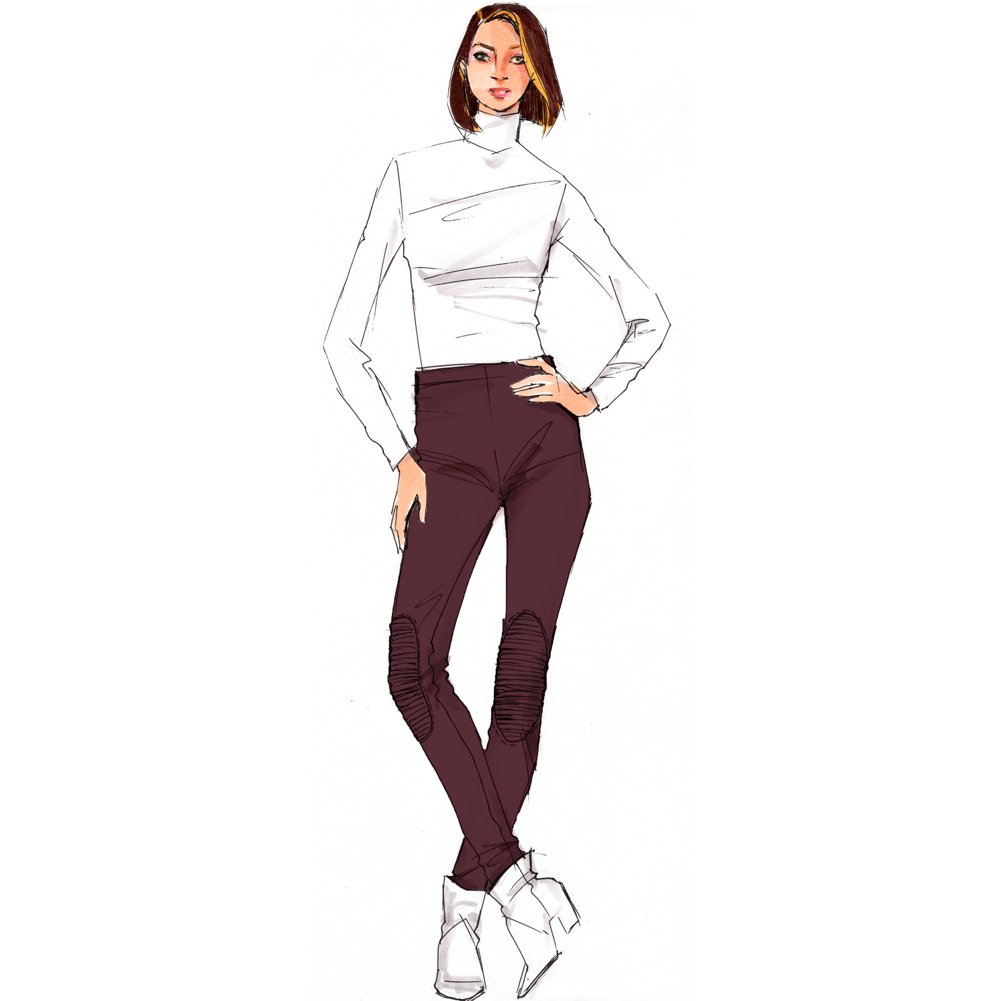 schnittmuster-berlin-leggings-hermine-schnittmuster-e-book-damen image 1