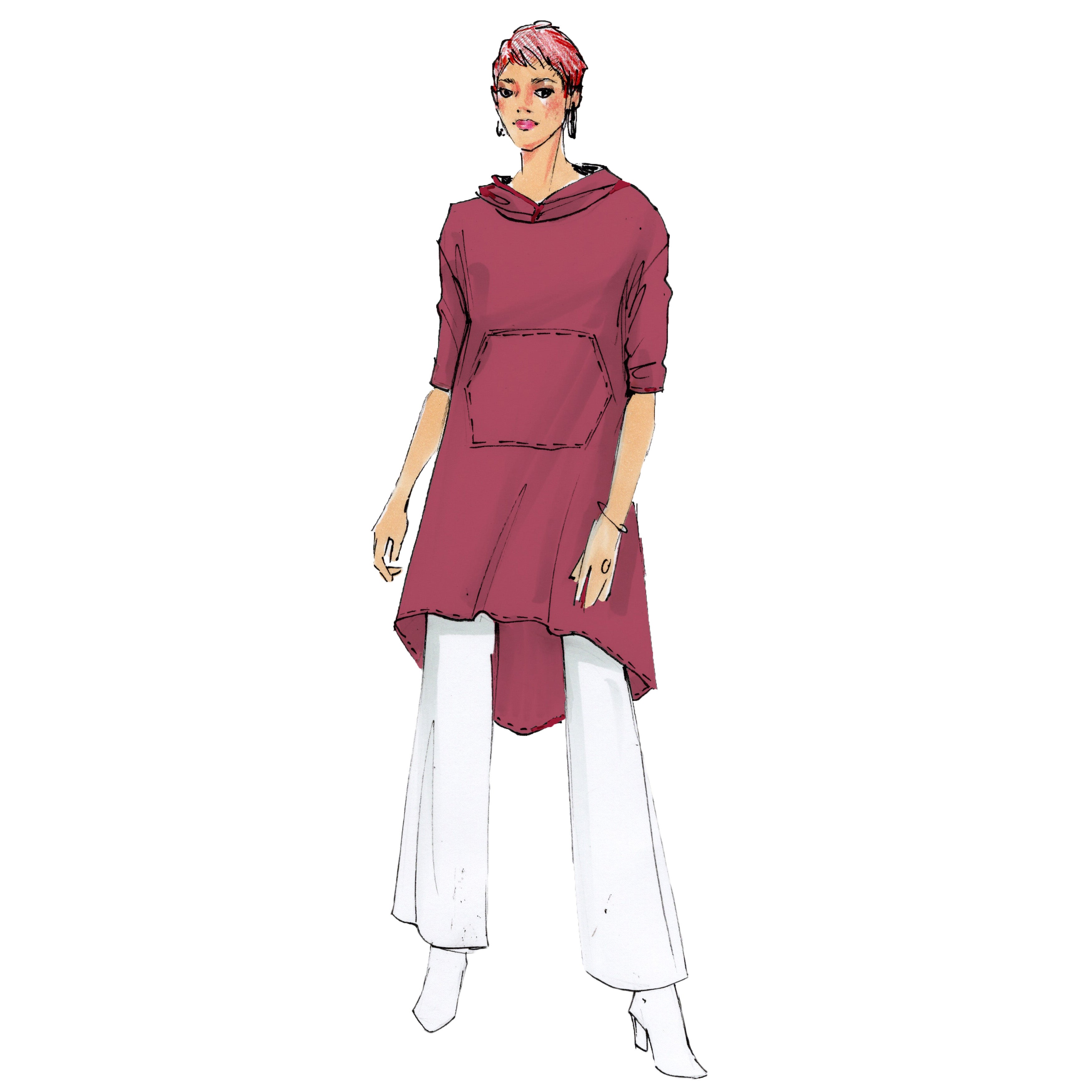schnittmuster-berlin-hoodiekleid-antwerpen-damen-ebook image 1