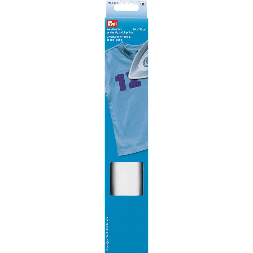 prym-968193-kreativ-vlies-beidseitig-aufb-gelbar-150-x-30-cm-wei image 1